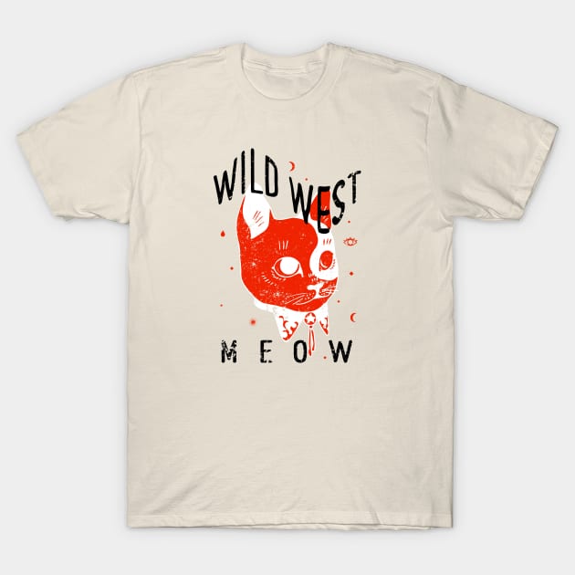 Wild West Cat T-Shirt by luckydream